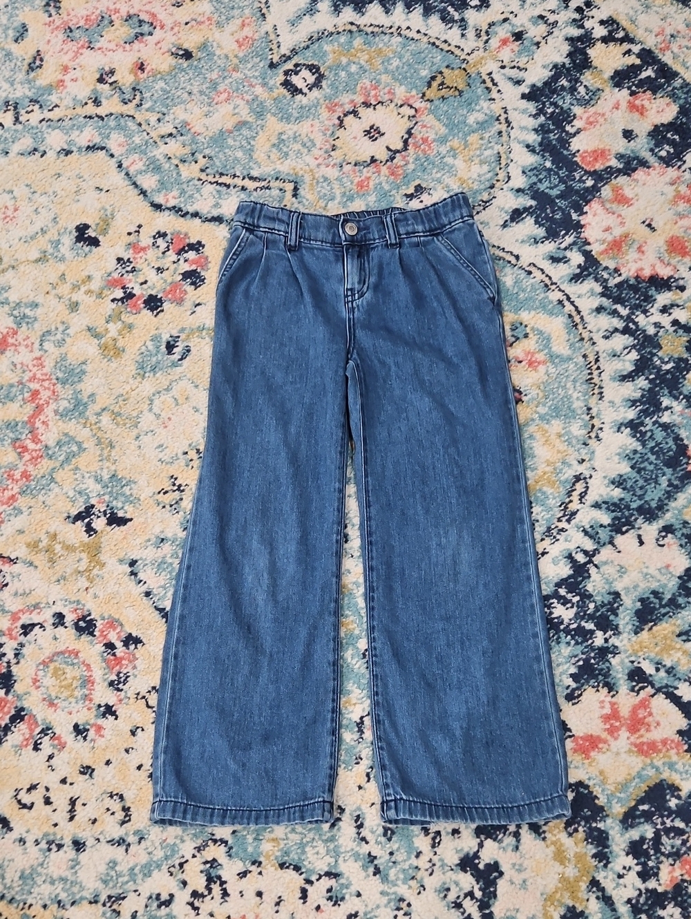Cat & Jack Wide-Leg Denim Jeans in Classic Blue